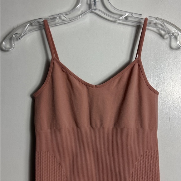 Alaia Paris Nylon Contour Mini Dress Pink Size 38 - Picture 3 of 12